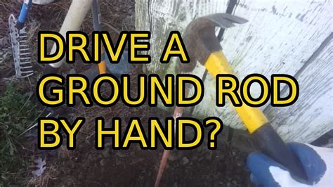The use of impact tools or jack <b>hammers</b> may shorten service life. . How to drive a ground rod with a hammer drill